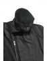 Genuine Shearling Sheepskin Bomber Jacket: B4 Black / Black, Authentic Shearling Aviator Jacket