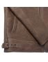 Genuine Shearling Sheepskin Bomber Jacket: B3 Brown / White, Authentic Shearling Aviator Jacket