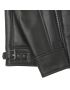 Genuine Shearling Sheepskin Bomber Jacket: B4 Black / White, Authentic Shearling Aviator Jacket
