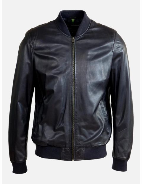 Benn - Lamb Malli Leather - Man - Navy