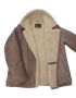Riverdale Sheepskin Bomber Jacket: B4 Brown / Cream, Genuine Shearling