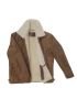 Riverdale Sheepskin Bomber Jacket: B3 Brown / White, Genuine Shearling