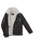 Riverdale Sheepskin Bomber Jacket: B3 Black / White, Genuine Shearling