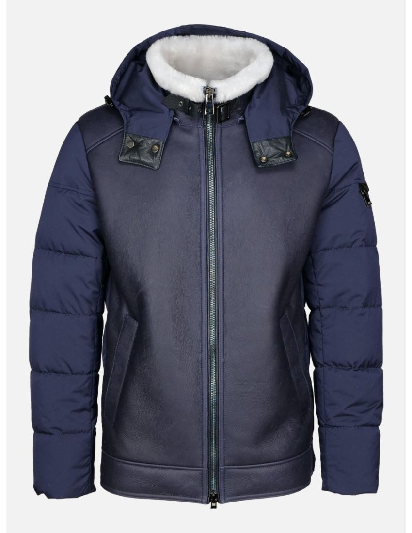 Levinsky Shearling Hooded Jacket 