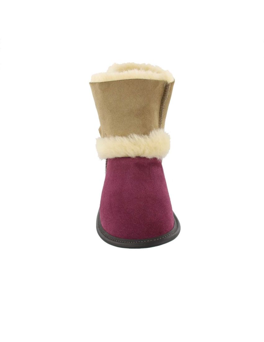 Reversed Sheepskin Bootie Slippers: 3 Colors