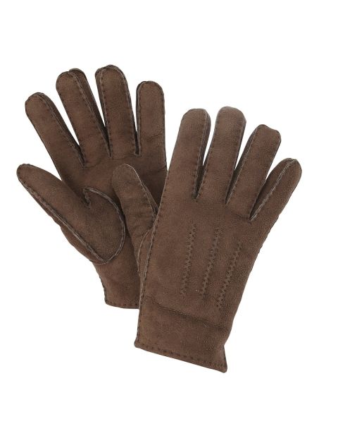 Draper of Glastonbury Women's Sheepskin Gloves Brown
